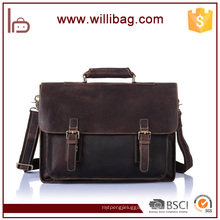 Fashion Business Laptop Bag For Men Genuine Leather Briefcase